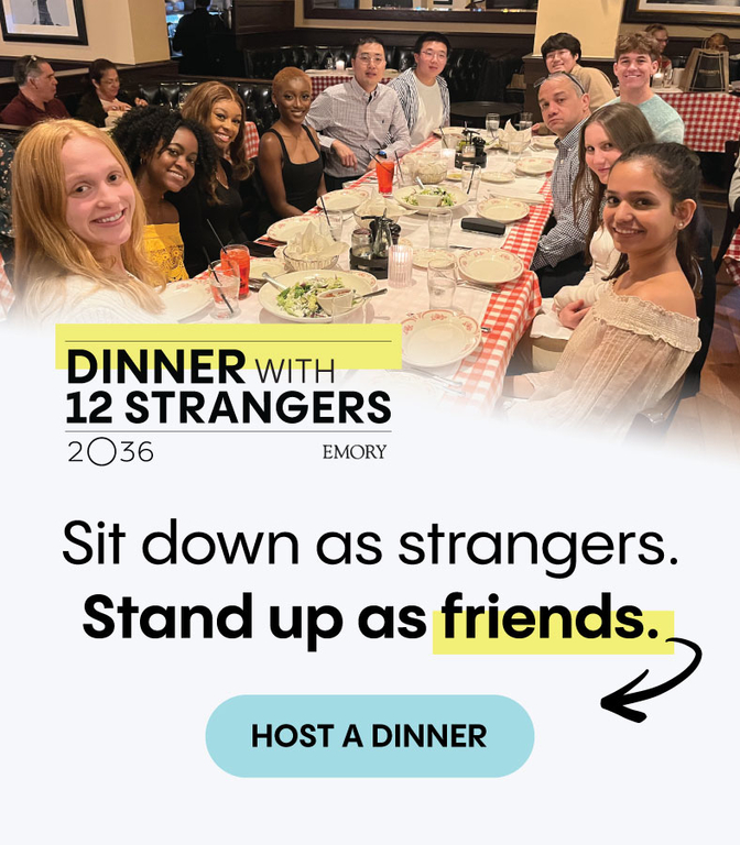 Sit down as Strangers. Stand up as Friends.